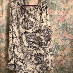 Chinoiserie Print Skirt